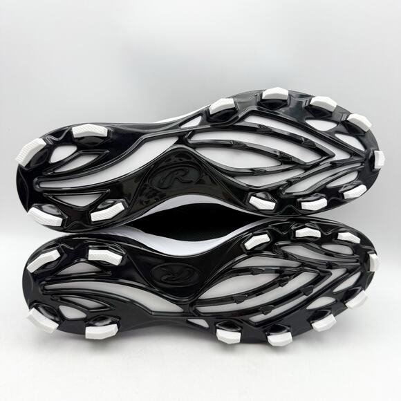 Rawlings Mens Roster 174931 Baseball Cleats Size 8 Black White NWOB main image 7